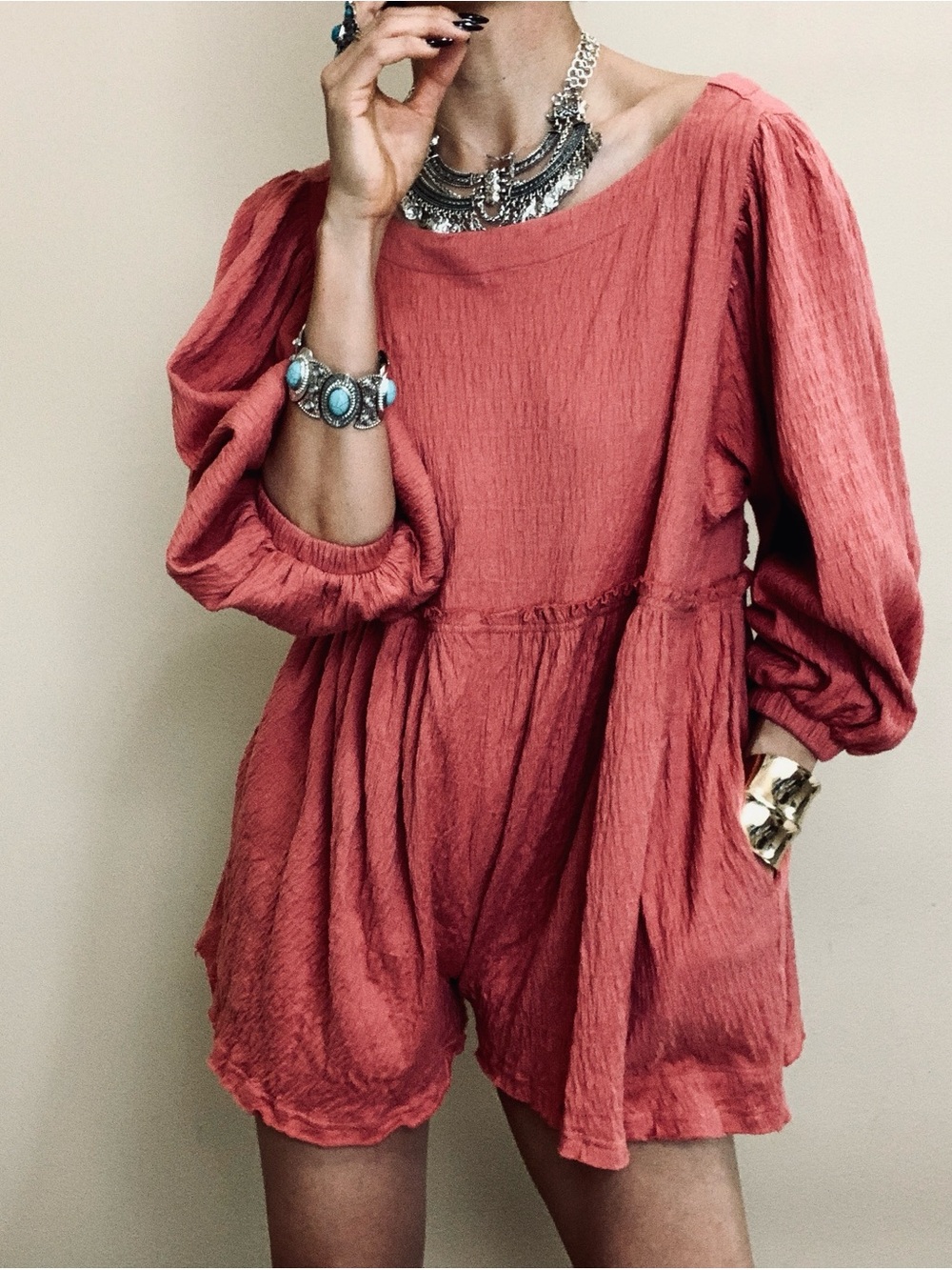 Brand new free people romper
Size M